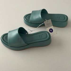 Target memory foam platform sandals